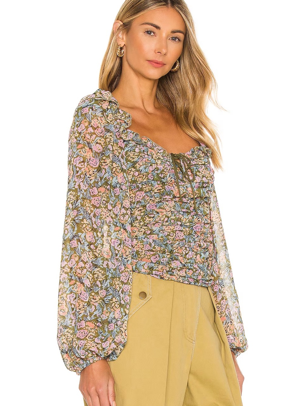Free People Mabel Printed Blouse - Picture 3 of 8